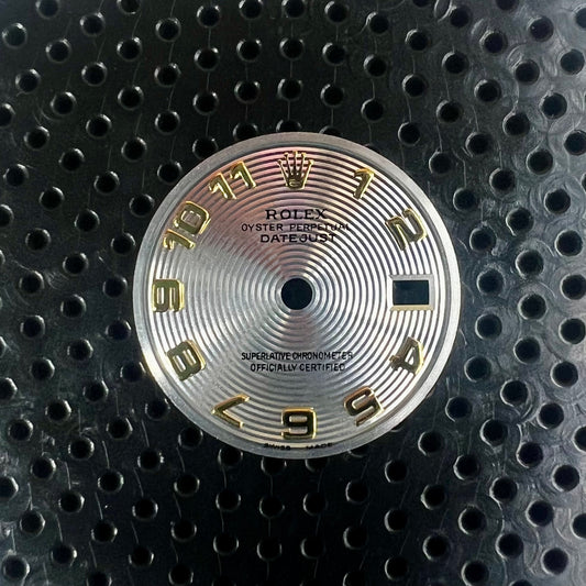 Genuine Rolex Datejust 26 Silver Concentric Arabic Numeral Dial