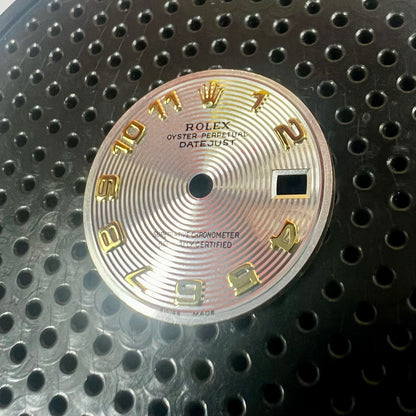 Genuine Rolex Datejust 26 Silver Concentric Arabic Numeral Dial