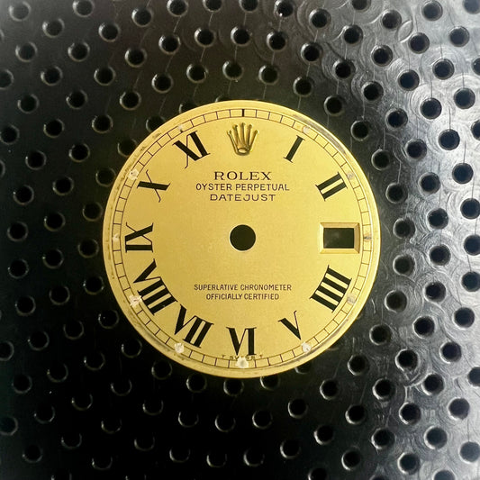 Genuine Rolex Datejust 26 Champagne Buckley Roman Dial