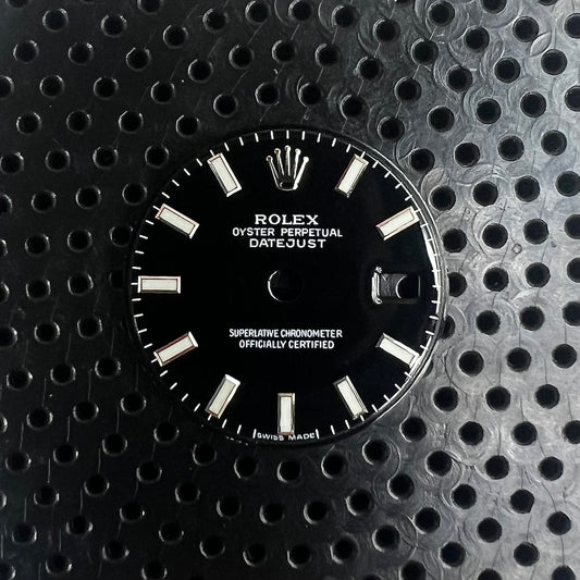 Genuine Rolex Datejust 26 Gloss Black Enamel Dial