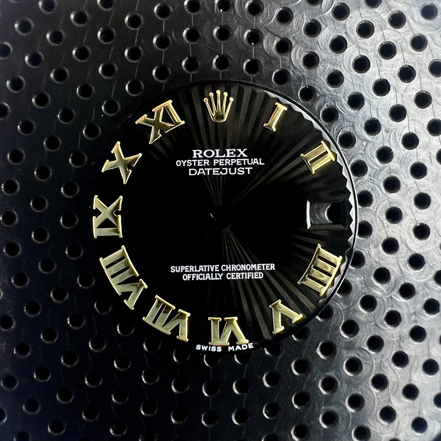 Rolex Datejust 31 Black Sun Ray Roman Dial