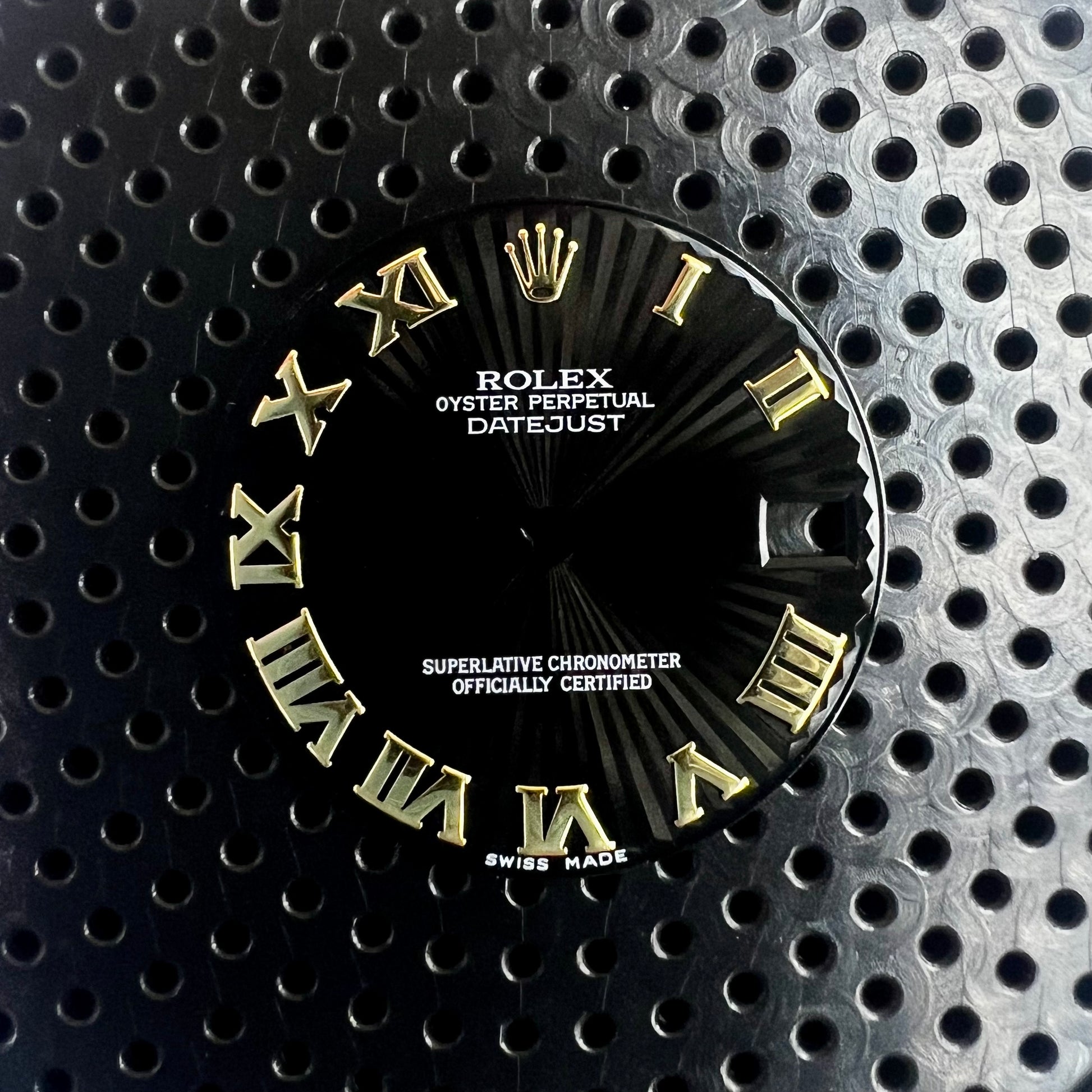 Rolex Datejust 31 Black Sun Ray Roman Dial