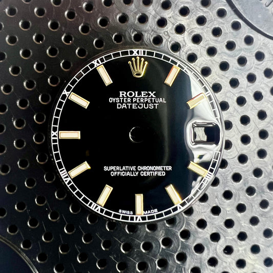 Genuine Rolex Datejust 31 Black Bimetal Dial