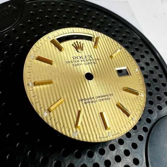 Genuine Vintage Rolex Day-Date 36 Champagne Tapestry Dial