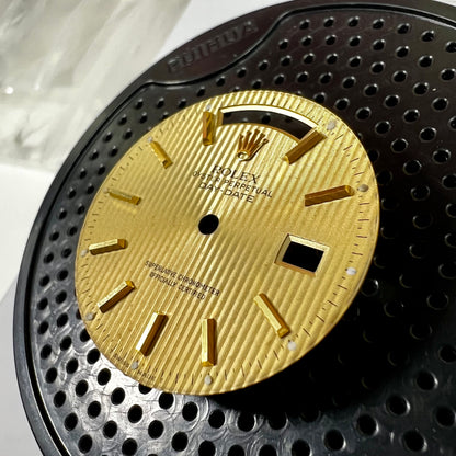 Genuine Vintage Rolex Day-Date 36 Champagne Tapestry Dial