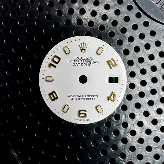 Genuine Rolex Datejust 26 White Enamel Bimetal Dial