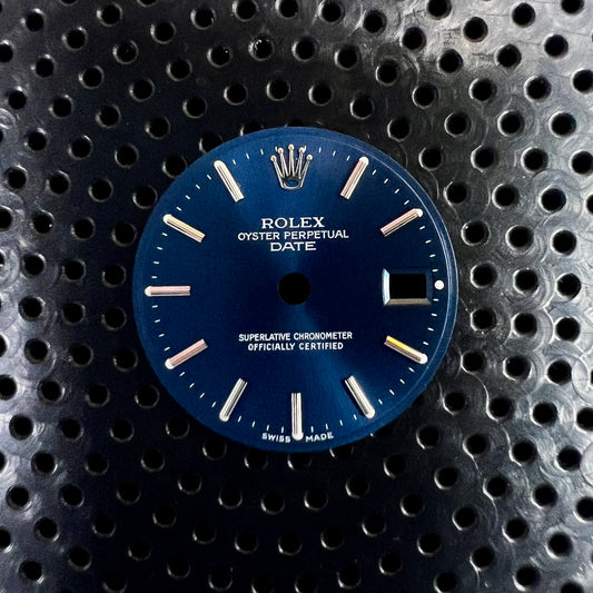 Genuine Rolex Ladies 26mm Date Blue Dial with Stick Markers