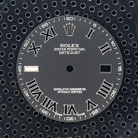 Genuine Rolex Datejust II Matte Black with Roman Numerals