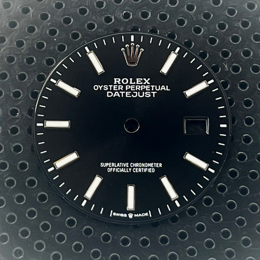 Genuine Rolex Datejust 36 (new model) Black Luminova Stick Dial