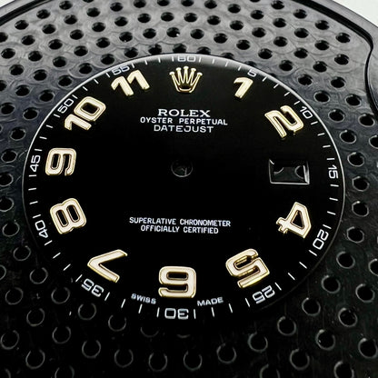 Genuine Rolex Datejust II Gloss Black Arabic Dial