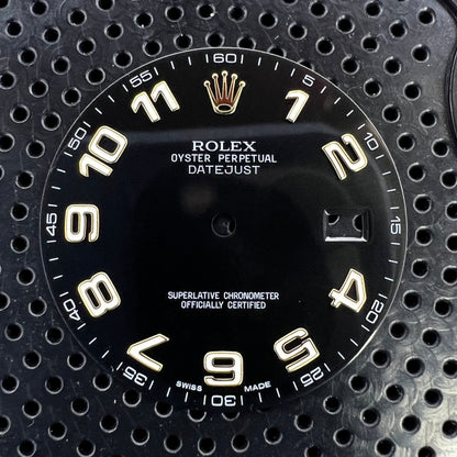 Genuine Rolex Datejust II Gloss Black Arabic Dial