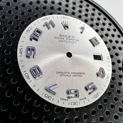 Genuine Rolex Datejust II Silver Blue Arabic Dial