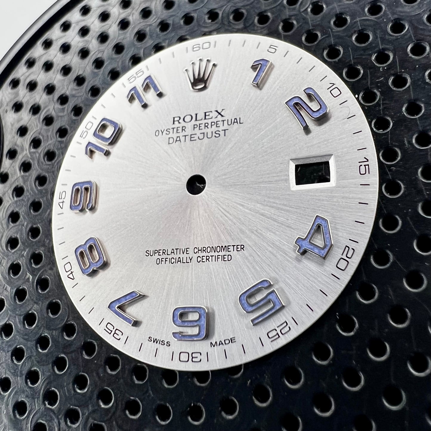 Genuine Rolex Datejust II Silver Blue Arabic Dial