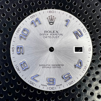 Genuine Rolex Datejust II Silver Blue Arabic Dial