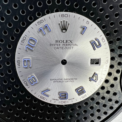 Genuine Rolex Datejust II Silver Blue Arabic Dial