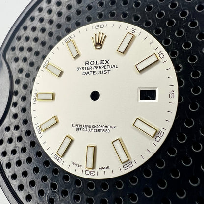 Genuine Rolex Datejust II Semi-Gloss Silver with Luminova Sticks Dial