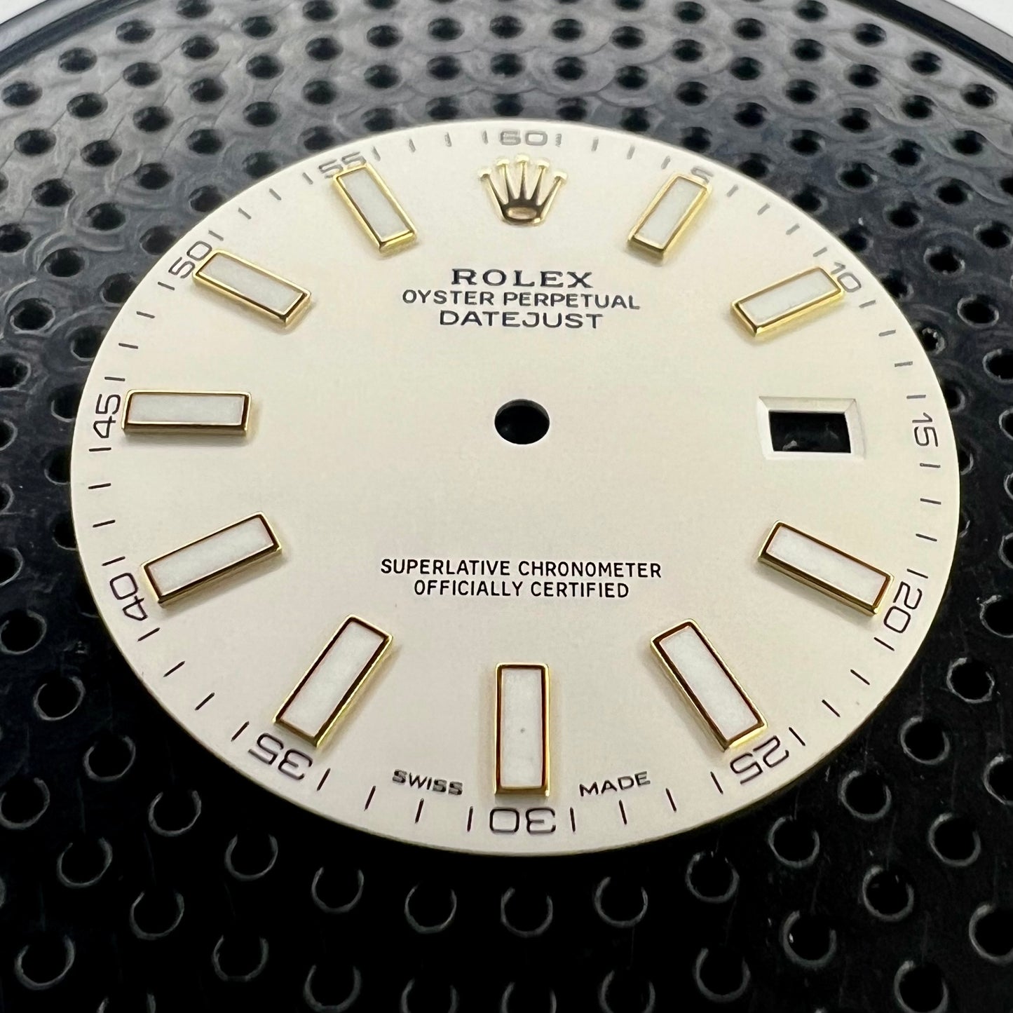 Genuine Rolex Datejust II Semi-Gloss Silver with Luminova Sticks Dial