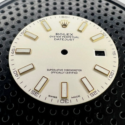 Genuine Rolex Datejust II Semi-Gloss Silver with Luminova Sticks Dial