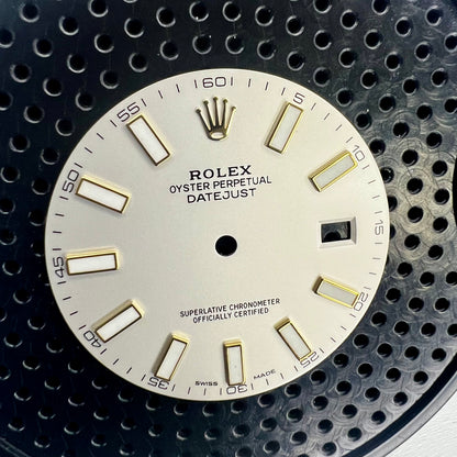 Genuine Rolex Datejust II Semi-Gloss Silver with Luminova Sticks Dial