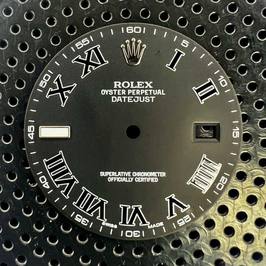Rolex Datejust II Matte Black Roman Dial 