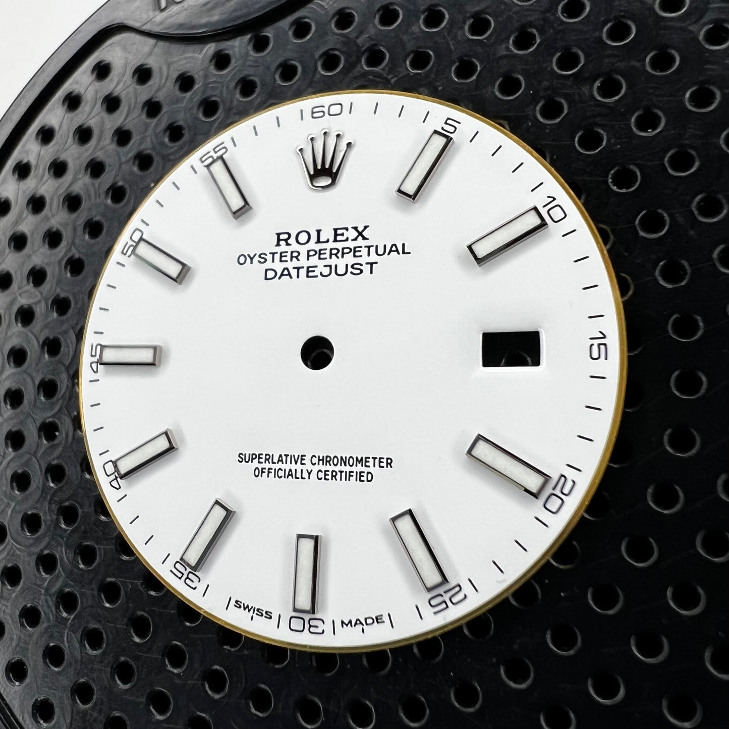 Genuine Rolex Datejust 41 White Dial with Chromalight Stick Hour Markers