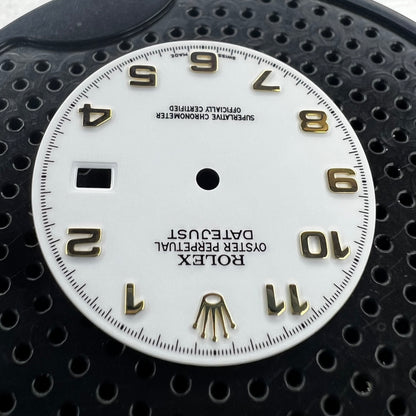 Genuine Rolex Datejust 36 Gloss White Arabic Numeral Dial