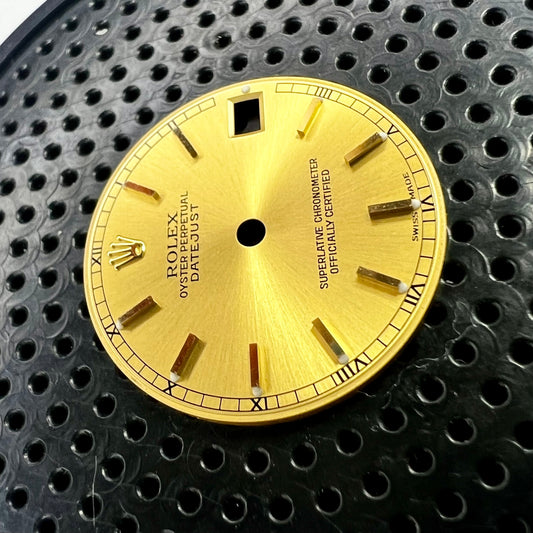 Genuine Rolex Datejust 31 Champagne Classic Stick Dial