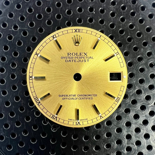 Genuine Rolex Datejust 31 Champagne Classic Stick Dial