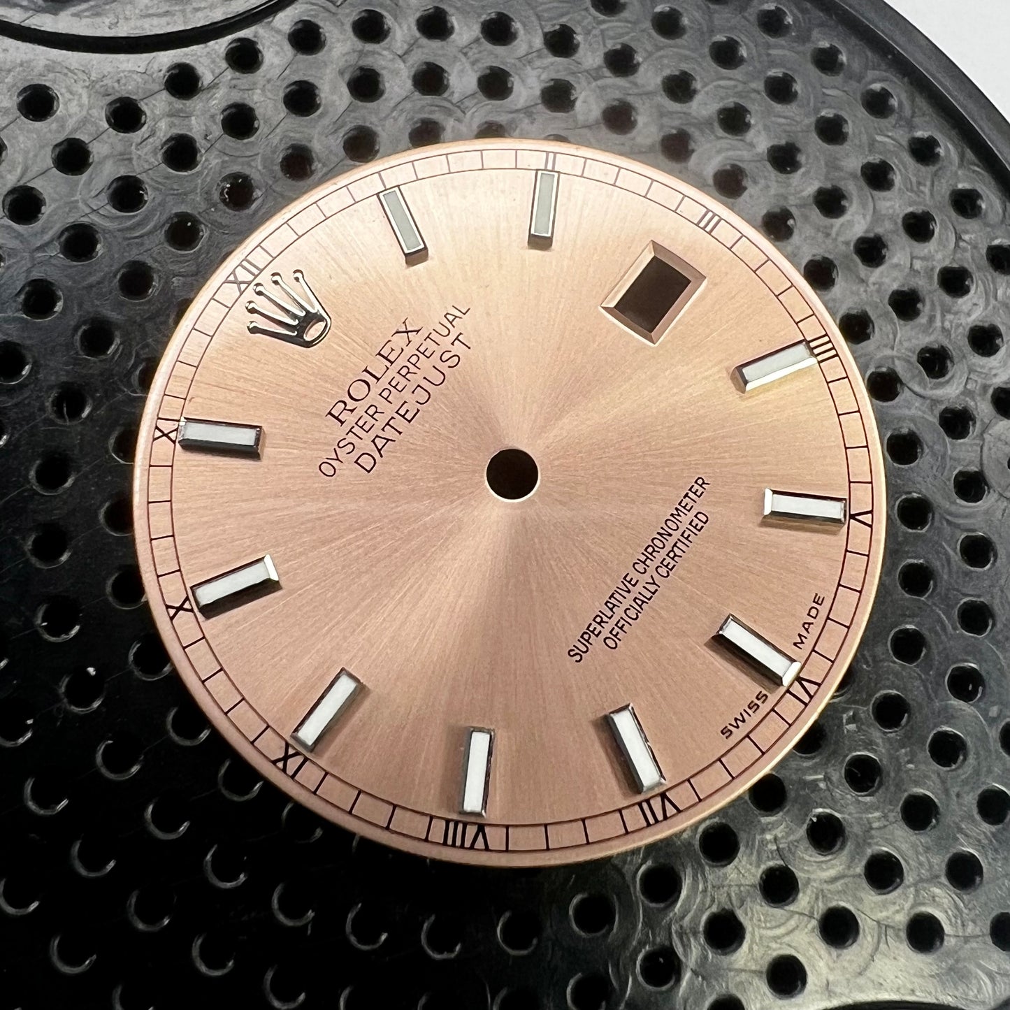 Genuine Rolex Datejust 36 Salmon Luminova Stick Dial