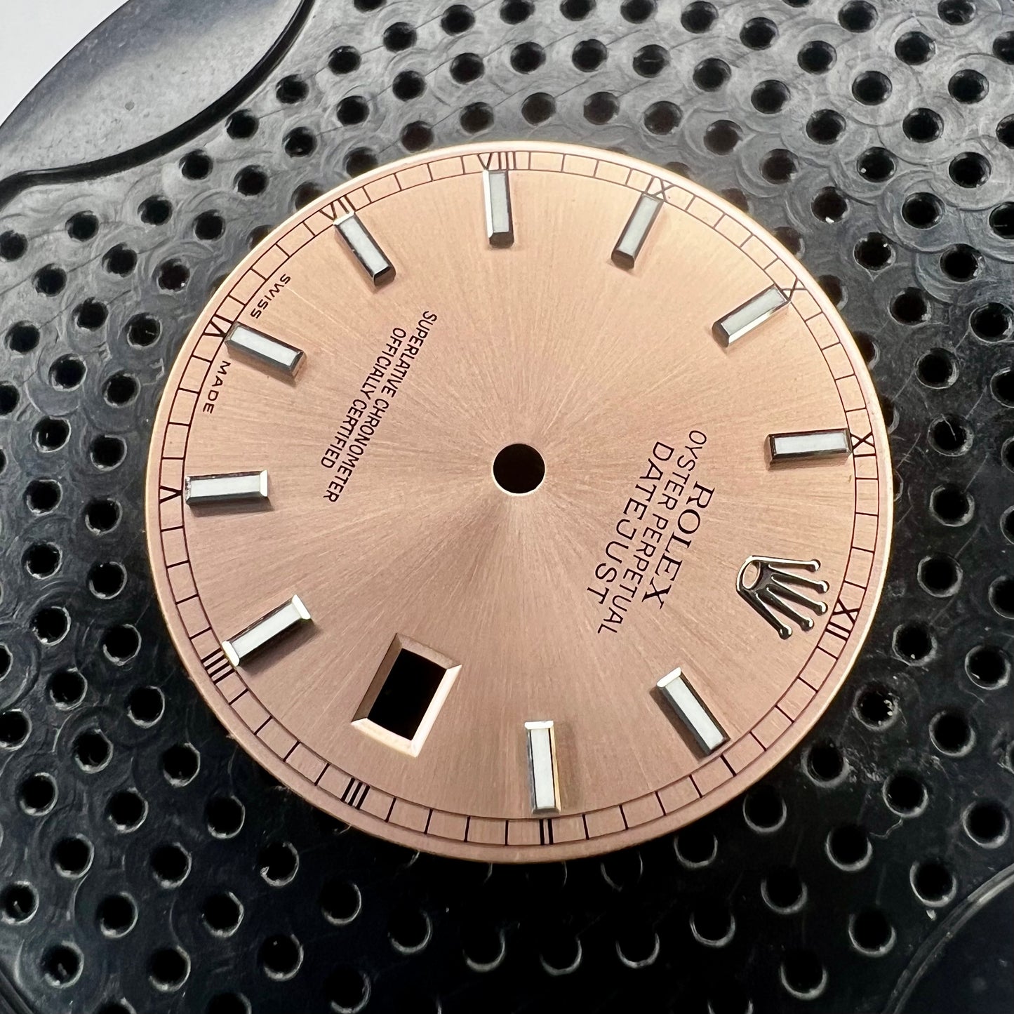 Genuine Rolex Datejust 36 Salmon Luminova Stick Dial