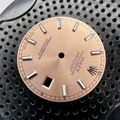Genuine Rolex Datejust 36 Salmon Luminova Stick Dial