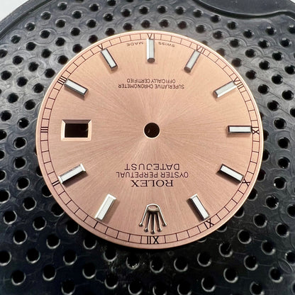 Genuine Rolex Datejust 36 Salmon Luminova Stick Dial