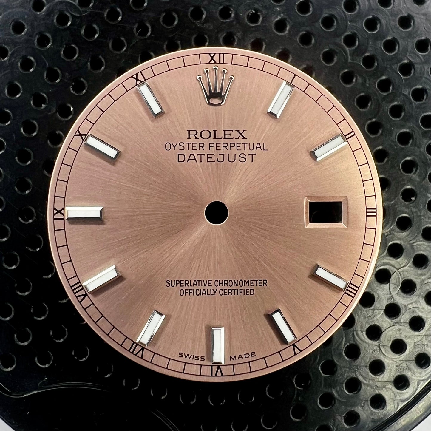 Genuine Rolex Datejust 36 Salmon Luminova Stick Dial