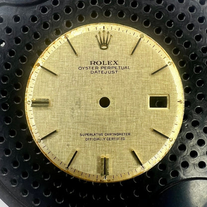 Genuine Rolex Datejust 36 Champagne Linen Dial (non-quick)