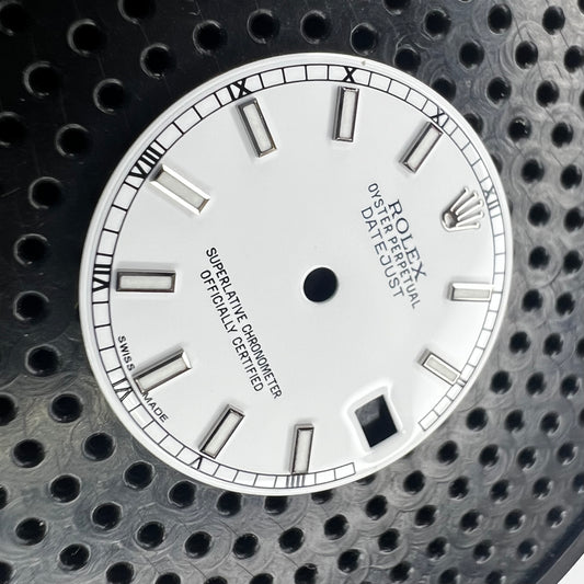 Genuine Rolex Datejust 31 White Luminova Stick Dial