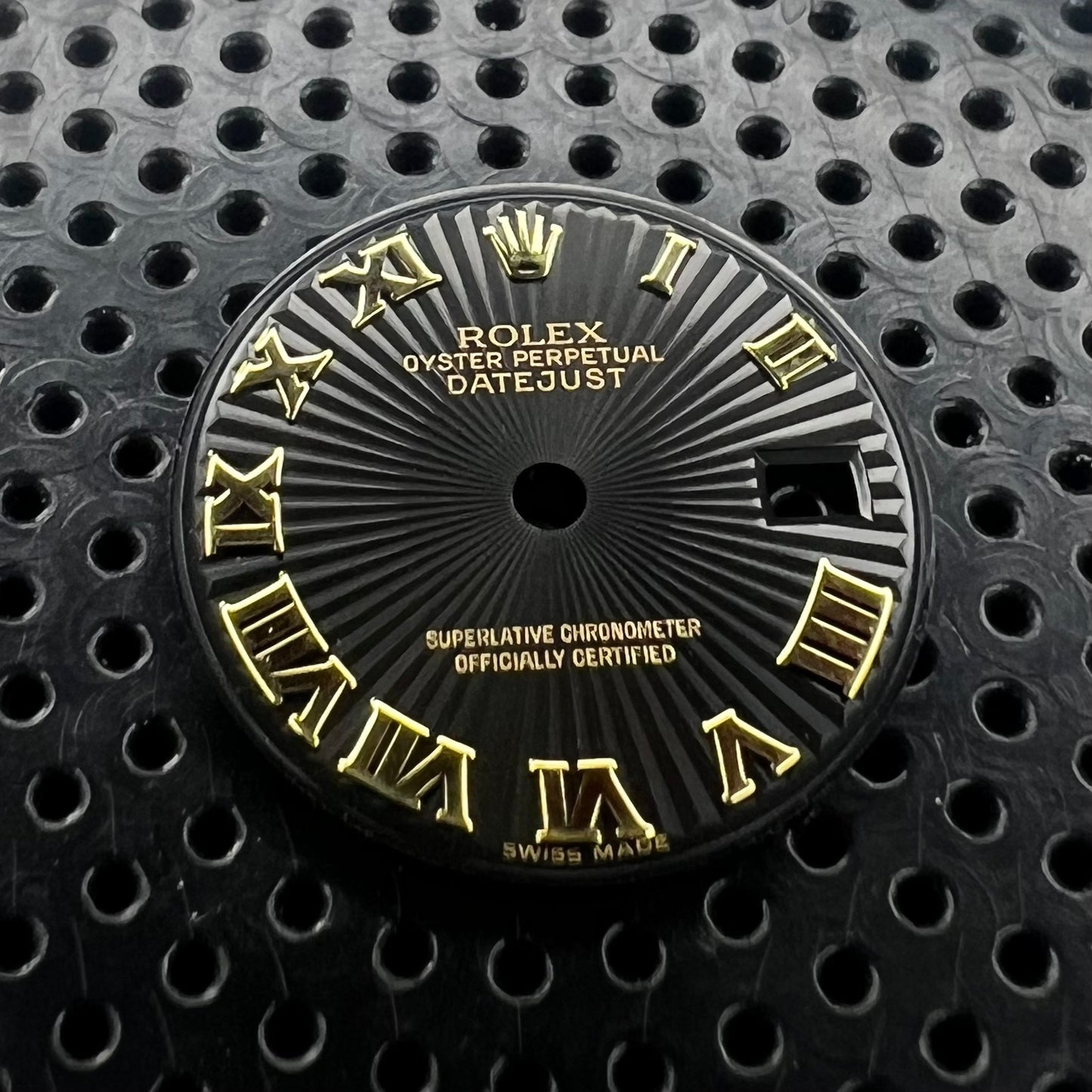 Genuine Rolex Datejust 26 Black Sunray Roman Dial