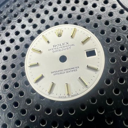 Genuine Rolex Datejust 26 Silver Stick Dial