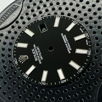 Genuine Rolex Datejust II Gloss Black with Luminova Sticks Dial