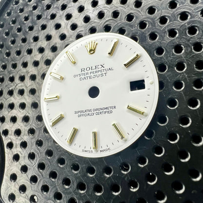 Genuine Rolex Datejust 26 White Enamel Stick Dial