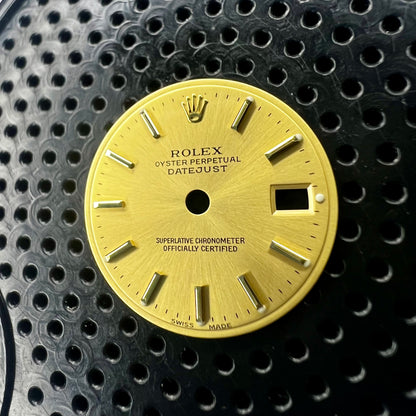 Genuine Rolex Datejust 26 Champagne Stick Dial