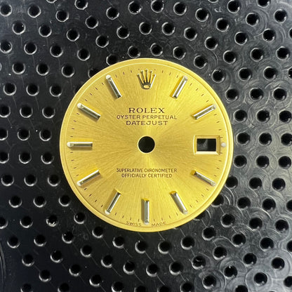Genuine Rolex Datejust 26 Champagne Stick Dial