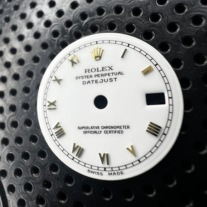 Genuine Rolex Datejust 26 White Enamel Classic Roman Dial