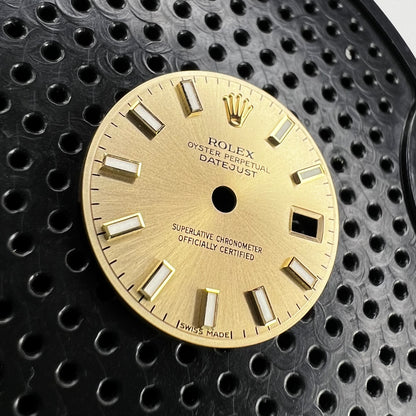 Genuine Rolex Datejust 26 Champagne Luminova Stick Dial