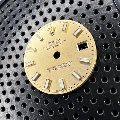 Genuine Rolex Datejust 26 Champagne Luminova Stick Dial