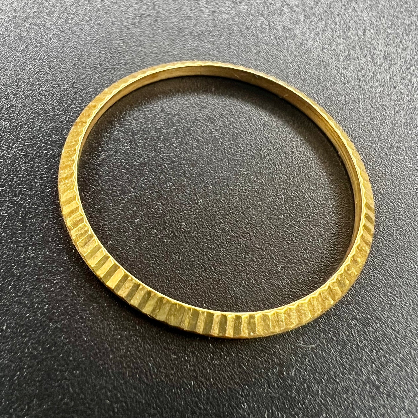 Original Factory Rolex Datejust 18k Yellow Gold Fluted Bezel for 1601 or 16013