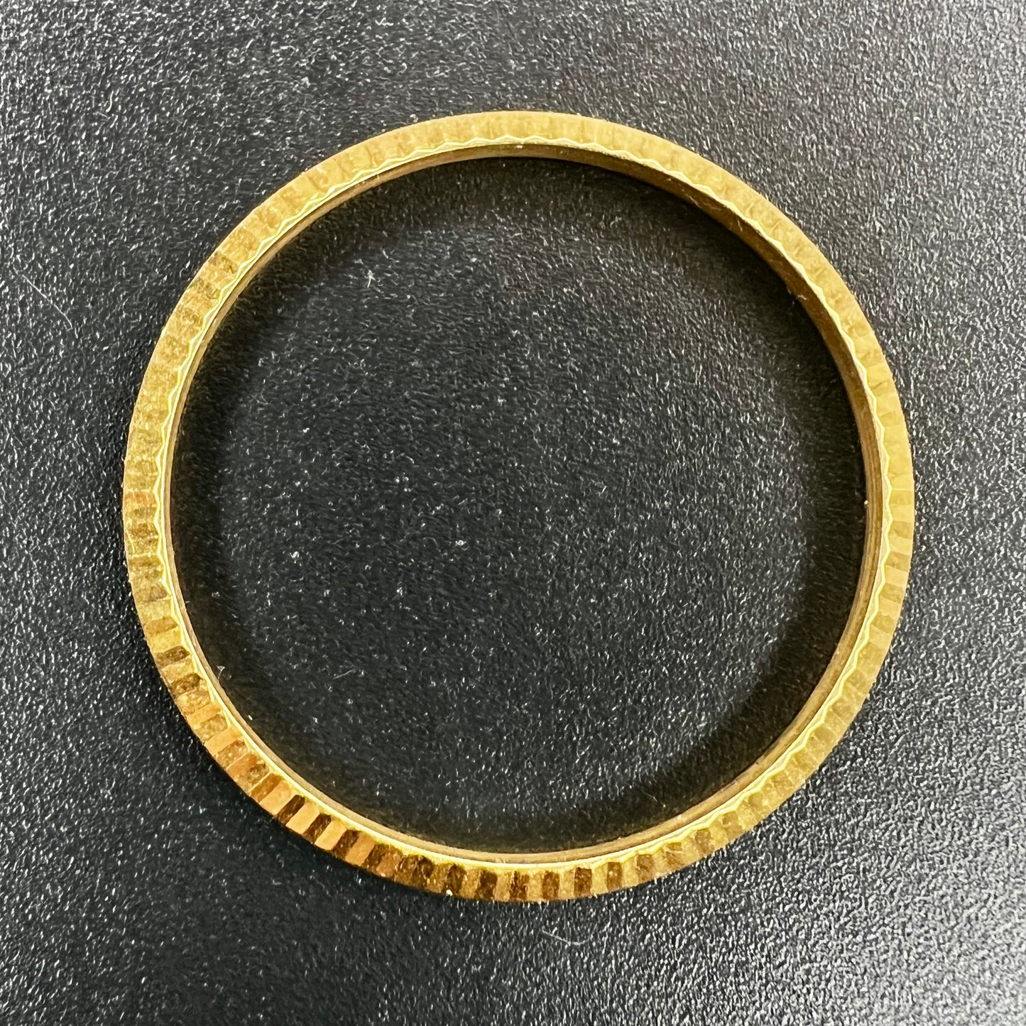 Original Factory Rolex Datejust 18k Yellow Gold Fluted Bezel for 1601 or 16013