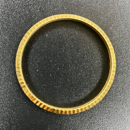 Original Factory Rolex Datejust 18k Yellow Gold Fluted Bezel for 1601 or 16013