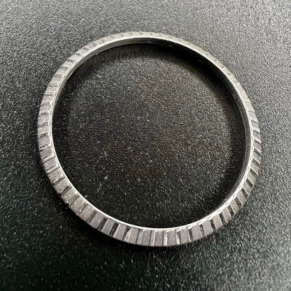 Original Factory Rolex Datejust Stainless Steel Engine Turned Bezel