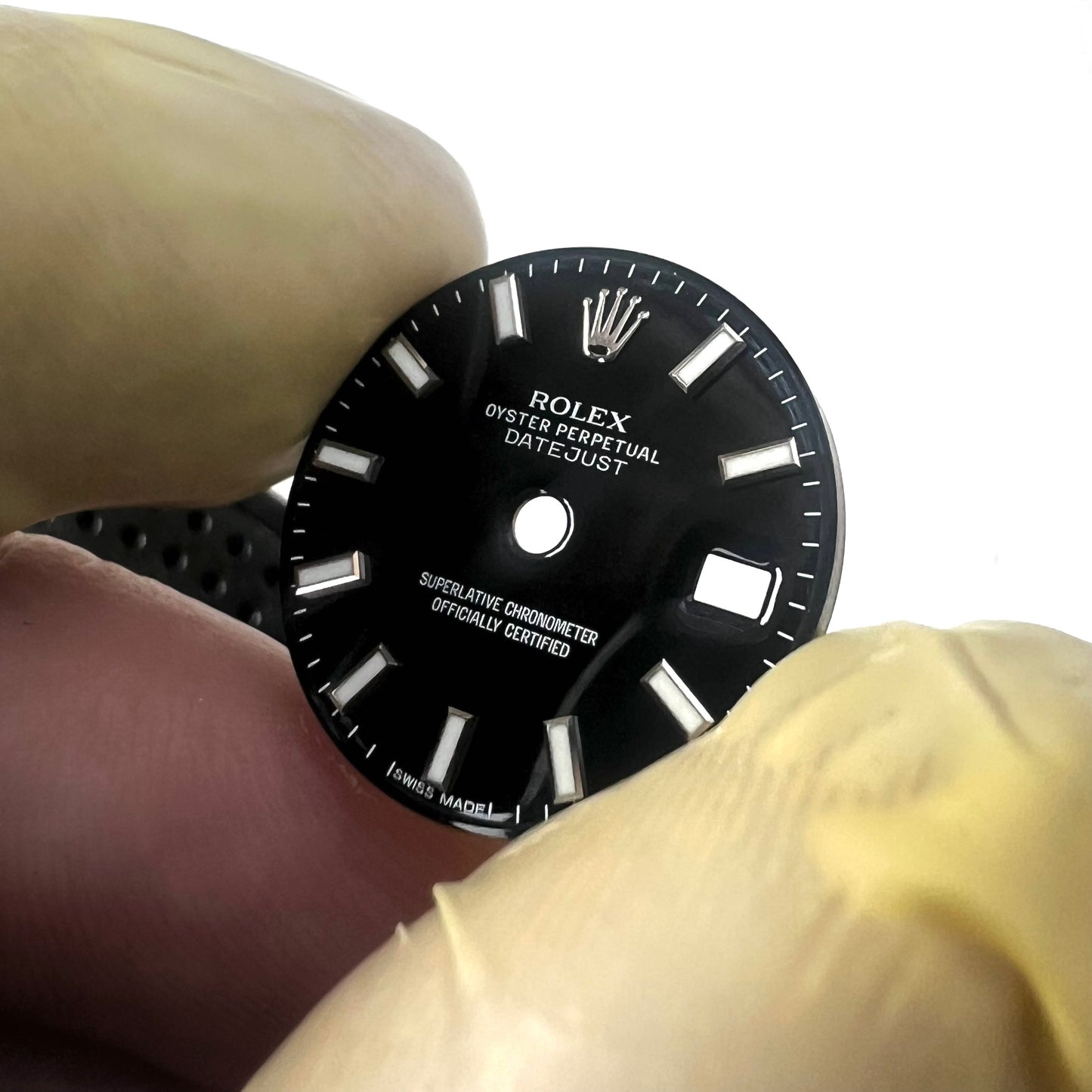 Genuine Rolex Datejust 26 Gloss Black Enamel Luminova Dial