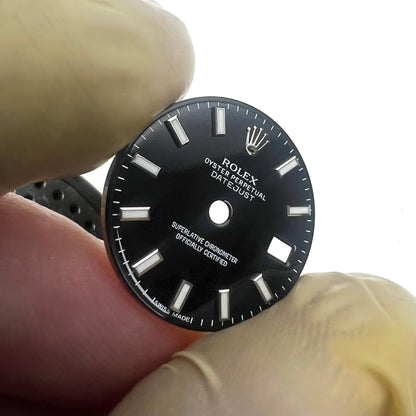 Genuine Rolex Datejust 26 Gloss Black Enamel Luminova Dial